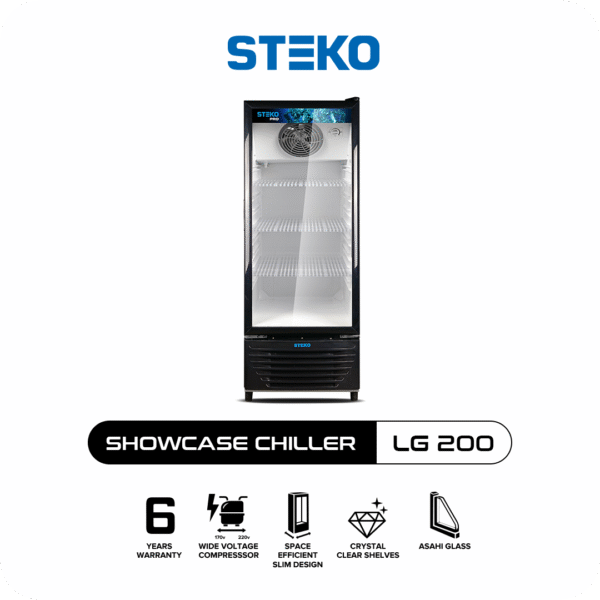 STEKO - Showcase LG 200 Teknologi No Frost (3 Rak)