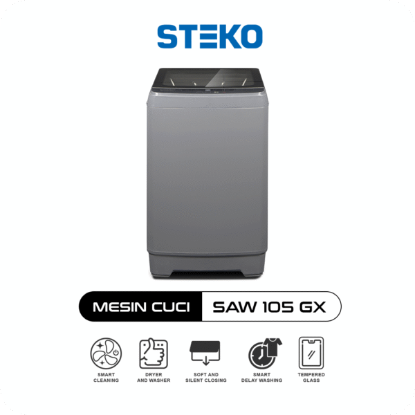 STEKO - Mesin Cuci SAW 105 GX (Kapasitas 10,5 Kg)