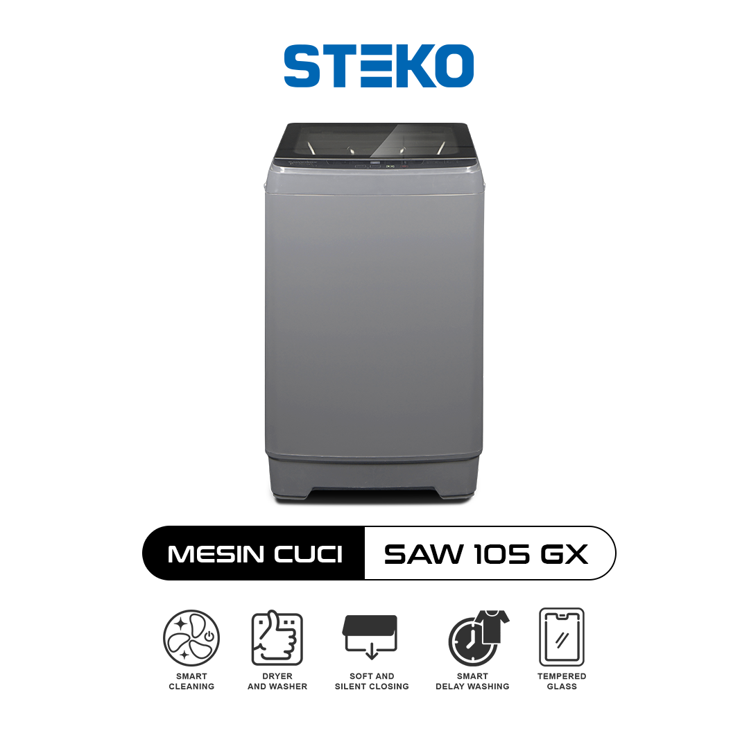 STEKO - Mesin Cuci SAW 105 GX (Kapasitas 10,5 Kg)
