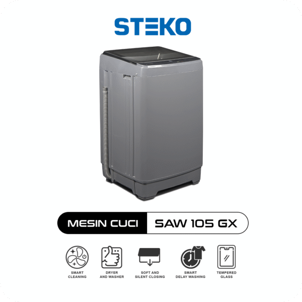 STEKO - Mesin Cuci SAW 105 GX (Kapasitas 10,5 Kg) - Image 2