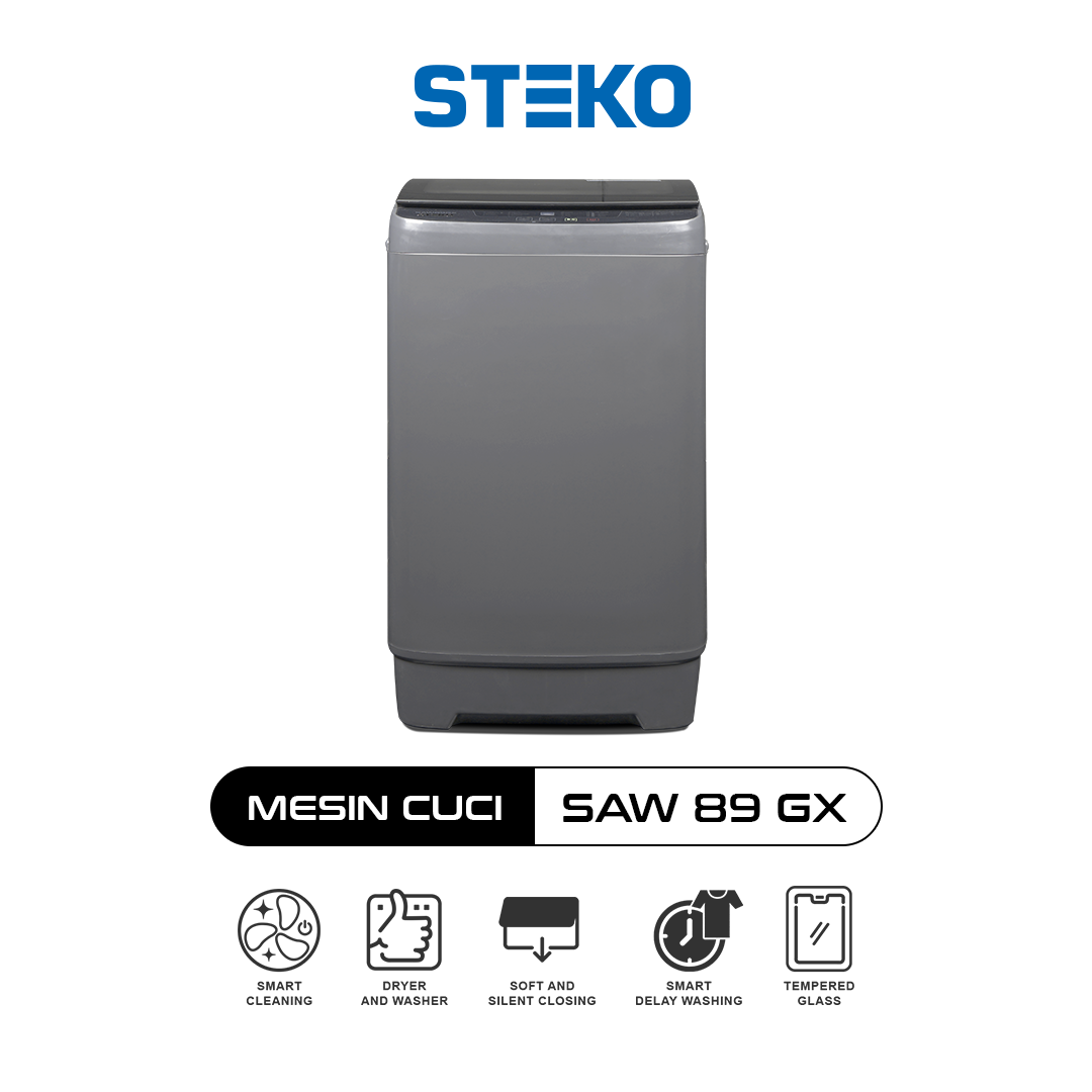 STEKO - Mesin Cuci SAW 89 GX (Kapasitas 8 Kg)