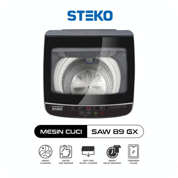STEKO - Mesin Cuci SAW 89 GX (Kapasitas 8 Kg) - Image 3
