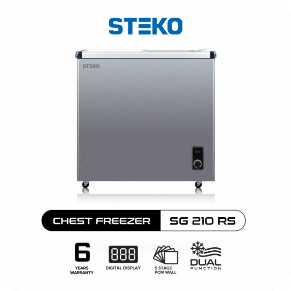 STEKO -  Chest Freezer SG 210 RS (200 Liter) Sliding Glass
