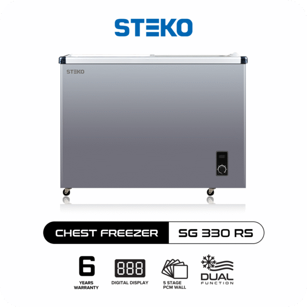 STEKO - Chest Freezer SG 330 RS (300 Liter) Sliding Glass