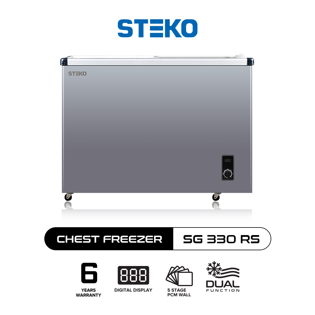 STEKO - Chest Freezer SG 330 RS (300 Liter) Sliding Glass