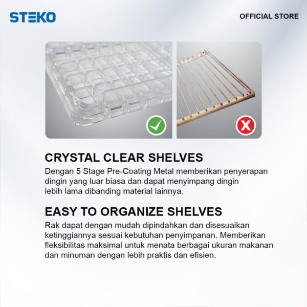 STEKO - Showcase LG 360 Teknologi No Frost (6 Rak) - Image 3