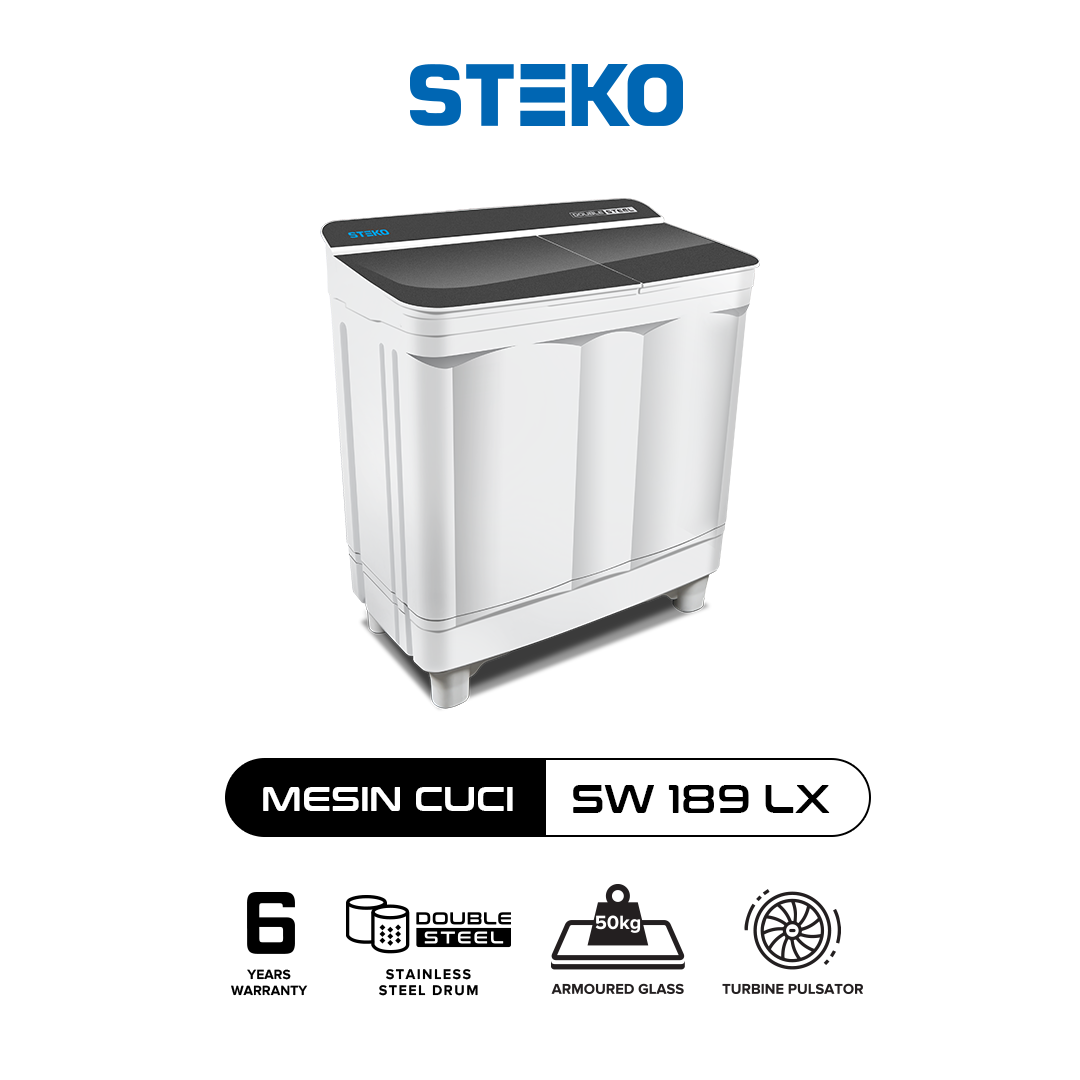 STEKO - Mesin Cuci SW 189 LX Double Stainless Steel (18 KG) - Image 2