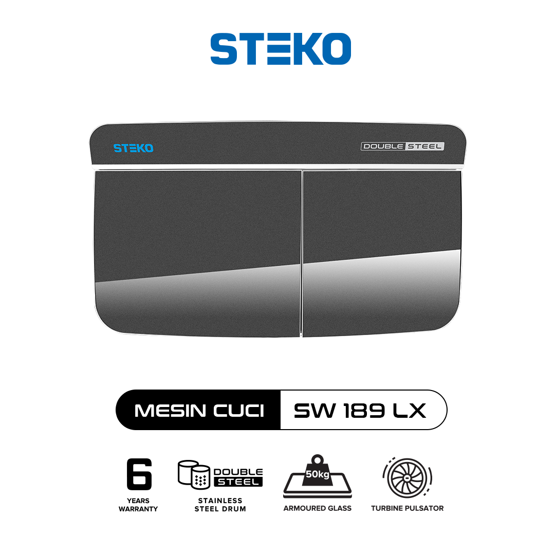 STEKO - Mesin Cuci SW 189 LX Double Stainless Steel (18 KG) - Image 5