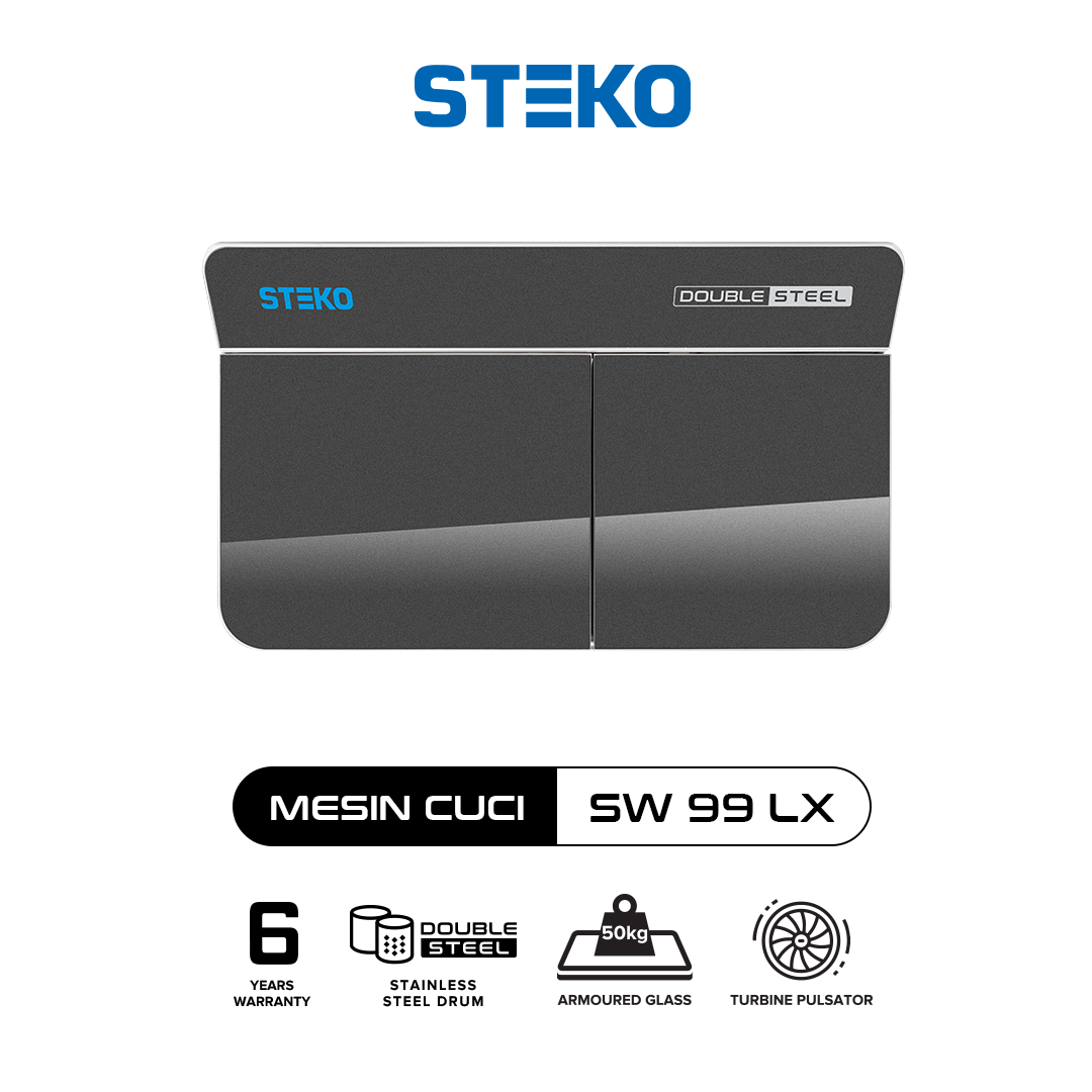 STEKO - Mesin Cuci SW 99 LX Double Stainless Steel (9 KG) - Image 5
