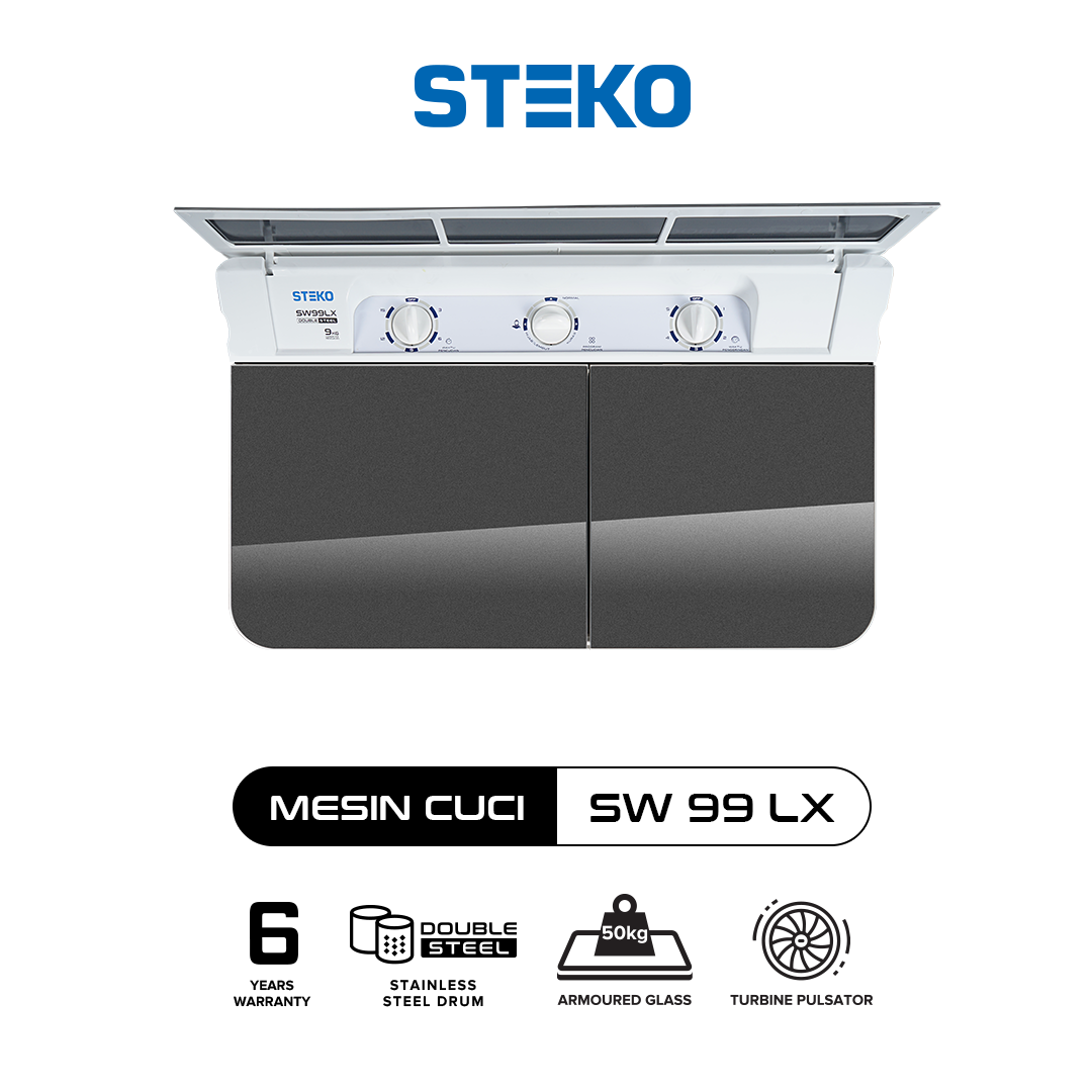 STEKO - Mesin Cuci SW 99 LX Double Stainless Steel (9 KG) - Image 4