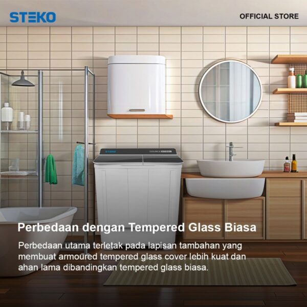 STEKO - Mesin Cuci SW 99 GX Tempered Glass (9 KG) - Image 4