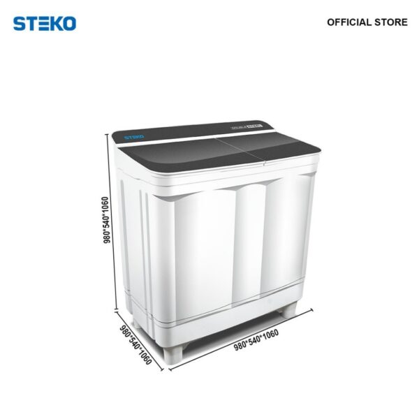 STEKO - Mesin Cuci SW 189 LX Double Stainless Steel (18 KG) - Image 2