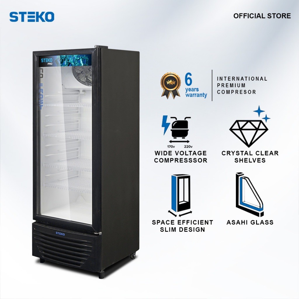 STEKO - Showcase LG 250 Teknologi No Frost (4 Rak)