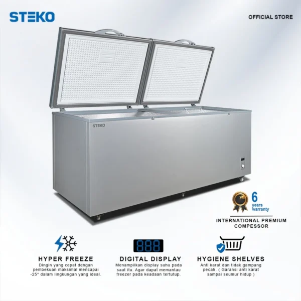 STEKO - Chest Freezer BF 600 RS (600 Liter) Led Display