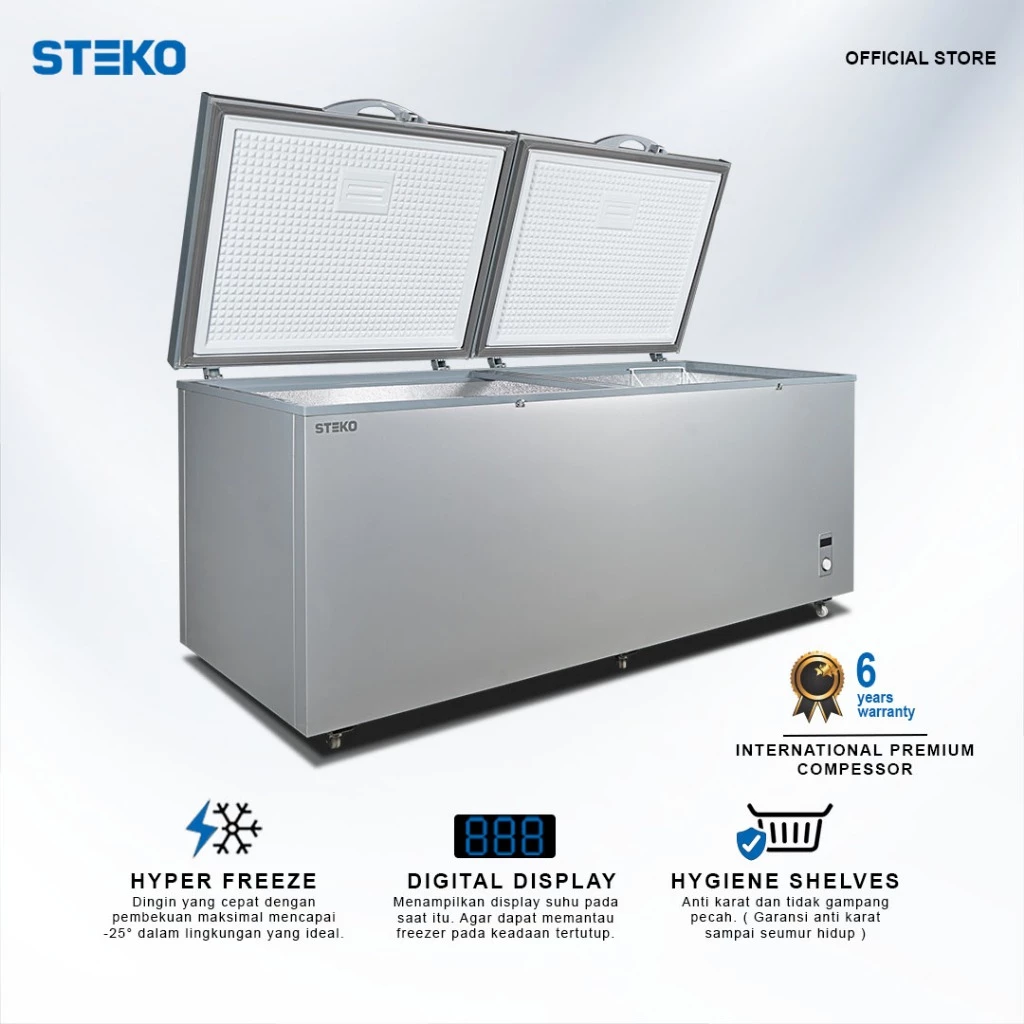 STEKO - Chest Freezer BF 600 RS (600 Liter) Led Display