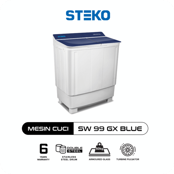 STEKO - Mesin Cuci SW 99 GX Tempered Glass (9 KG) - Image 5