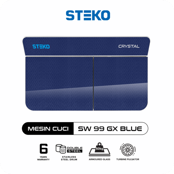 STEKO - Mesin Cuci SW 99 GX Tempered Glass (9 KG) - Image 3